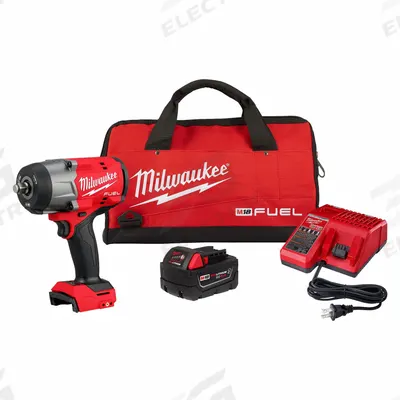 MILWAUKEE Impact Wrench Kit: 1/2 in Drive Size, 1,200 ft-lb Fastening Torque, Brushless - Milwaukee Cordless Impact Wrenches
