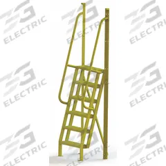 TRI-ARC Configurable Platform Ladder: 8.5 ft Overall Ht, 30 in Overall Wd, 20 in Overall Dp, Steel (MPN UCL7506246). Key specifications — Material: Steel; Color: Yellow; Brand: TRI-ARC.