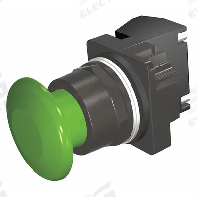 Siemens Mushroom Head Push Button: Non-Illuminated, Mushroom Head Profile, Non-Metallic - Mushroom-Head Push Buttons