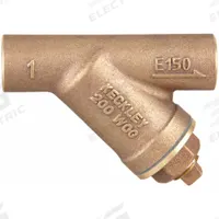 KECKLEY Y Strainer: 1 1/4 in, Sweat, Mesh, 0.034 in Screen Size, Bronze, Fiber, 5 7/8 in Ht (MPN 11/41SJY-BCM20M34-FTI-E). Key specifications — Brand: KECKLEY; Seal Material: Fiber; Manufacturer Part Number: 11/41SJY-BCM20M34-FTI-E; Screen Material: 304 Stainless Steel.
