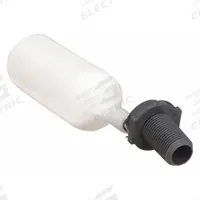 KERICK Float Valve Assembly: For Water Media, Angle Valve Body, Cylindrical, Bulkhead, PVC, MNPT, M (MPN M3P2). Key specifications — Mounting: Bulkhead; Arm Adjustability: Fixed; Connection Gender - Side 1: Male; Brand: KERICK; Connection Type - Side 1: NPT; Flow Rate: 1.3 gpm @ 40 psi; For Media: Water; Seal Material: Santoprene Rubber.