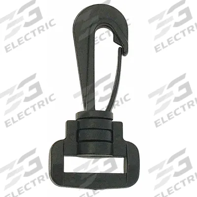 LUCKY LINE PRODUCTS Utility Spring Hook: 1 Snaps, Wire Gate, Plastic - Light Duty Spring Snaps