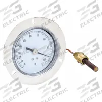 APPROVED VENDOR Analog Panel Mount Thermometer: 0°F to 100°F, ±1°F Scale Division, 3.5 in Dial Dia (MPN 12U614). Key specifications — Brand: APPROVED VENDOR; Accuracy: ±1 °F Scale Division.