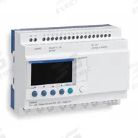 SCHNEIDER ELECTRIC Modular Smart Relay: 6 (Discrete), (4) Relay, 100 to 240V AC (MPN SR3B101FU). Key specifications — Brand: SCHNEIDER; Clock Included: Clock Included; Number and Type of Inputs: 6 (Discrete); Number and Type of Outputs: (4) Relay.