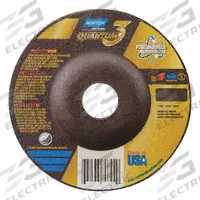 NORTON Depressed Center Grinding Wheel: Type 27, 4" x 1/4" x 3/8", Ceramic, 20 Grit, Quantum 3 SG (MPN 66253371180). Key specifications — Series: Quantum 3 SG; Brand: NORTON.