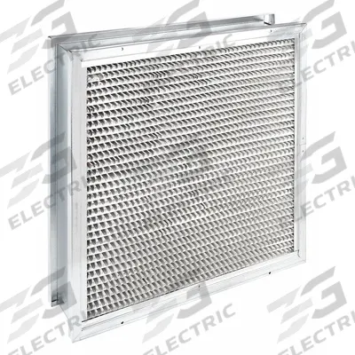 GRAINGER Cartridge Air Filter: 24 in x 24 in x 6 in, Steel, Double Header - MERV 14 Cartridge Air Filters
