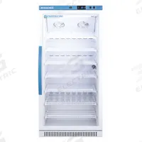ACCUCOLD Vaccine Refrigerator: 8 cu ft, Upright, 2°C to 8°C, 24 3/8 in Overall Dp, Swing Glass (MPN ARG8PV). Key specifications — Door Opening Style: Right; Color: White; Alarm Type: Temperature; Manufacturer Part Number: ARG8PV; Brand: ACCUCOLD; Product Type: Vaccine Refrigerator; Door Type: Swing Glass; Refrigerant Type: R-600a.