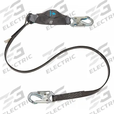 MSA Shock-Absorbing Lanyard: Shock Pack, Hot Work, Steel Snap Hook, Steel Snap Hook - General Fall Protection Shock-Absorbing Lanyards