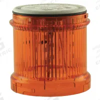 EATON Tower Light Module: Steady, 24V AC/24V DC, Amber, 73 mm Overall Dia, 3 in Overall Ht, SL4 (MPN SL7-L24-A). Key specifications — Brand: EATON; Compatible with Series: SL4; Lens Color: Amber; Operating Voltage: 24V AC; Manufacturer Part Number: SL7-L24-A.