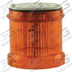 EATON Tower Light Module: Steady, 24V AC/24V DC, Amber, 73 mm Overall Dia, 3 in Overall Ht, SL4 (MPN SL7-L24-A). Key specifications — Brand: EATON; Compatible with Series: SL4; Lens Color: Amber; Operating Voltage: 24V AC; Manufacturer Part Number: SL7-L24-A.