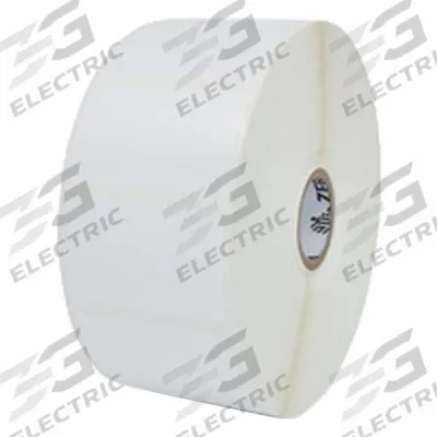 ZEBRA Barcode Printer Labels: 2 in Label Wd, 1 1/4 in Label Ht, White, 1 in Core Dia. - Desktop Thermal Transfer Labels