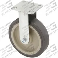 APPROVED VENDOR Plate Caster: Rigid, No Brake, Polyurethane, 8 in Wheel Dia, 2 in Wheel Wd, Slot (MPN P21R-UP080R-14-H10). Key specifications — Wheel Bearing Type: Roller; Wheel/Tread Color: Gray; Brand: APPROVED VENDOR; Caster Type: Rigid.