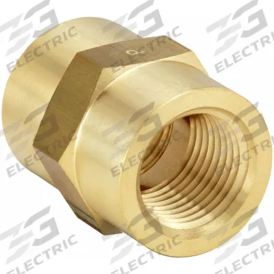PARKER Metal Pipe Straight: Straight, Brass, 1/8 in x 1/8 in, 6,000 psi - Threaded Extreme-Pressure Hydraulic Pipe Fittings