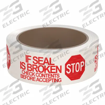 TAPECASE Tamper Evident Tape: 1.9 mil Tape Thick, White - Handheld Tamper-Evident Packing Tape