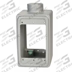 APPLETON ELECTRIC Electrical Box: Iron, Rectangular, 1 Gangs, 1/2 in Hub Size, 18 cu in Capacity (MPN FS-1D-50). Key specifications — Color: Gray; Brand: APPLETON ELECTRIC.
