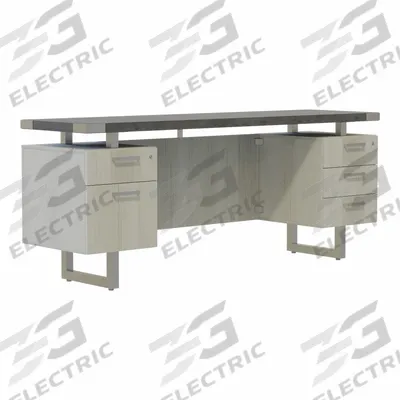 MIRELLA Credenza: Silver, 72 in Overall Wd, 20 in Overall Dp - Mirella Series - Desks