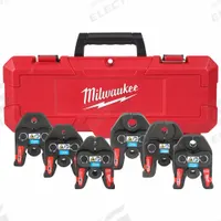 MILWAUKEE Press Jaw Kit: 1/4 in to 7/8 in Pipe, Copper (HVAC), Extended/Std Tool Types (MPN 49-16-2661M). Key specifications — attr518793: Copper (HVAC); attr518792: Streamline ACR; attr553578: (6) Jaws; attr518791: MILWAUKEE.