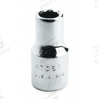 PROTO Socket: Metric, 3/4 in Drive Size, 36 mm Socket Size, 12-Point, Std, Satin - 3/4" Drive Hand Sockets