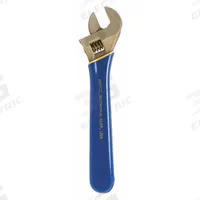 AMPCO Adjustable Wrench: Aluminum Bronze, Natural, 8 3/8 in Overall Lg, 1 1/8 in Jaw Capacity (MPN IW-71). Key specifications — attr309359: Natural; attr324924: AMPCO; attr309358: Aluminum Bronze.
