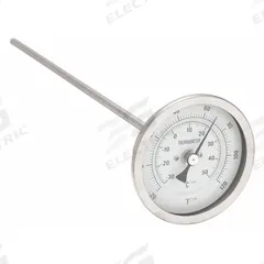 APPROVED VENDOR Dial Thermometer: -20°F to 120°F /-30°C to 50°C, ±1% Accuracy, 12 in Stem Lg (MPN 1NFX8). Key specifications — Accuracy: ±1 %; Brand: APPROVED VENDOR.