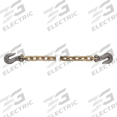 PEERLESS Straight Chain: 20 ft Overall Lg, Carbon Steel, Welded, 2.34 lb Wt per Foot - Tie Down Chains