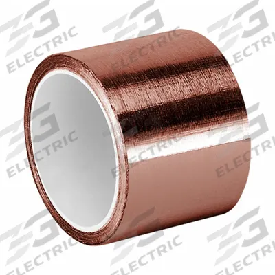 TAPECASE Conductive Electrical Tape: 1/4 in Wd, 6 yd Lg, 3.5 mil Thick, Copper Foil - General Purpose Foil Electrical Tape