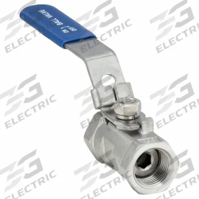 USA INDUSTRIALS Manual Two-Way Ball Valve: 3/8 in, 304 Stainless Steel, Straight Valve Body - Stainless Steel Ball Valves