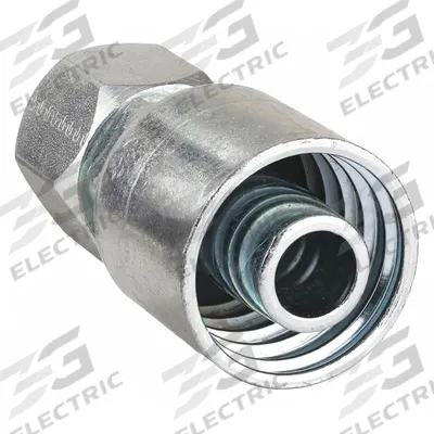 Parker Hydraulic Crimp Fitting: Steel x Steel, Straight, -4 For Hose Dash Size - Parker Crimp Hydraulic Hose Fittings with JIC Connection