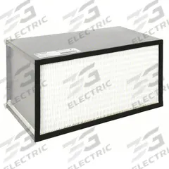 GRAINGER HEPA Air Filter: 24 in x 24 in x 12 in, 99.99% Filter Efficiency, Downstream Face (MPN 911TJ3). Key specifications — Brand: GRAINGER; Frame or Header Material: Galvanized Steel.