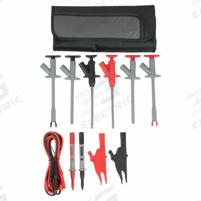 APPROVED VENDOR Test Lead Kit: CAT III 1000V, Alligator Clip/Std Probe, 1,000 V Max Volt - Test Lead Kits
