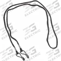 MCR SAFETY Eyewear Cord: Solid, 25 in Overall Lg, Black, Loop, X-Ray Detectable (MPN 26G887). Key specifications — Features: X-Ray Detectable; Color: Black; Brand: MCR SAFETY.