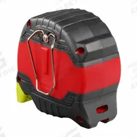 MILWAUKEE STUD Tape Measure: Nonmagnetic Single Hook Tip, 35 ft, Plastic, Black/Red (MPN 48-22-1435). Key specifications — attr935324: MILWAUKEE; attr942259: Black; attr935326: High-Visibility Blade; attr935328: 1/16 in; attr935329: Inches; attr935337: SAE; attr936607: Manual Lock; attr972446: Inch.