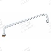 T&S BRASS Spout: Spout, Double-Bend, Swivel Spout, Brass, Chrome, 26.3 gpm Flow Rate, Laminar (MPN 063X). Key specifications — Includes: Nozzle; Product Type: Spout; Spout Style: Swivel; Body Material: Brass; Brand: T&S BRASS.