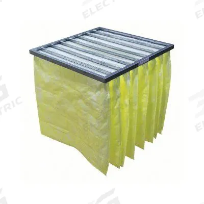 GRAINGER Pocket Air Filter: 24 in x 24 in x 15 in, MERV 15, Yellow, Synthetic - MERV 15 Pocket Air Filters