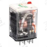 SCHNEIDER General Purpose Relay: Socket Mounted, 3 A Current Rating, 120V AC, 4PDT, G Socket (MPN RXM4GB2F7). Key specifications — Brand: SCHNEIDER; Base Type: Square; Mounting Style: Plug-In; Pin Shape: Flat; Electrical Connection: Quick-Connect; Manufacturer Part Number: RXM4GB2F7; Series: Harmony™ RXM Series.