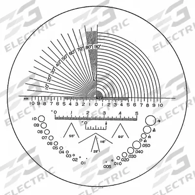 ESCHENBACH OPTIK GMBH Straight Line Scale: Straight Line Measurement - Magnifier Measuring Scales
