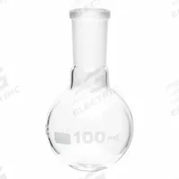 APPROVED VENDOR Boiling Flask: 100 mL, Colorless, Round, 24/40 Compatible with Stopper Size (MPN FRB057-100). Key specifications — Shape: Round; Body Color: Colorless; Brand: APPROVED VENDOR; Compatible with Stopper Size: 24/40; USP Specification: Type I.