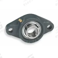 DAYTON 2 Bolt Flange Bearing: Radial Ball, 5/8 in Bore, Cast Iron, Set Screws, 4 13/32 in Lg (MPN 3FCU8). Key specifications — Bore Type: Cylindrical; Brand: DAYTON; Lubricant Material: Chevron SRI 2; Mounting Bolt Size: 3/8 in; Split Housing: Not Split; System of Measurement: Inch.