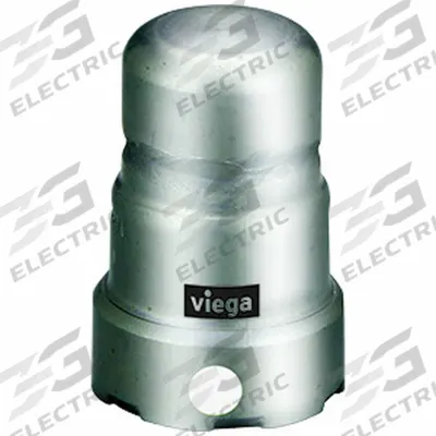 VIEGA MEGAPRESS Crimp Fitting Cap: 1/2 in Pipe Size, Press-fit, FKM - Potable Water Stainless Steel Press Fittings