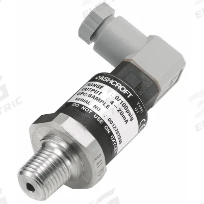 ASHCROFT Pressure Transmitter: 0 psi to 60 psi, 4 to 20mA DC - Pressure Transmitters with 4-Pin Mini-DIN Connector