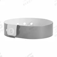 ID Wristband: No Legend, 10 in Overall Lg, 3/4 in Overall Wd, Vinyl, Silver, 500 PK (MPN V1-12). Key specifications — attr1126094: Silver.