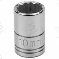 SK PROFESSIONAL TOOLS Socket: Metric, 1/4 in Drive Size, 10 mm Socket Size, 12-Point, Std, Chrome (MPN 43709). Key specifications — attr1204417: SK PROFESSIONAL TOOLS; attr1204392: Chrome.