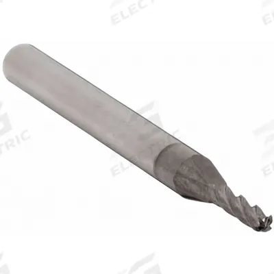 APPROVED VENDOR Ball End Mill: Carbide, TiCN Coated, 4 Flute, 1 mm Mill Dia, 4 mm LOC - General Purpose Carbide Ball End Mills