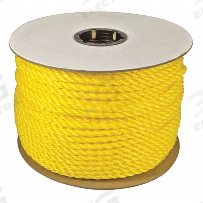 APPROVED VENDOR General Purpose Utility Rope: Twisted, 1/4 in Dia, 215 lb Working Load Limit - Light-Weight Utility Rope