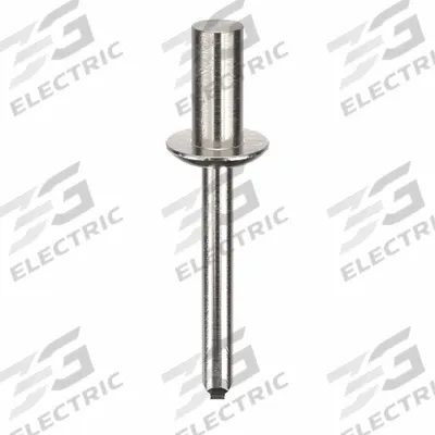 APPROVED VENDOR Blind Rivet,1 23/25" L,1/4" dia,PK100: Inch, 1 59/64 in Overall Lg, 9/16 in Body Lg - Domed-Head Blind Rivets