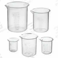 APPROVED VENDOR Beaker Set: Low Form, Molded Graduation, Polymethylpentene, Translucent, Non-Sterile (MPN 222205). Key specifications — Clarity: Translucent; Graduation Style: Molded; Body Color: Colorless; Brand: APPROVED VENDOR; Product Type: Beaker Set; Includes Graduations: Yes; Beaker Type: Low Form.