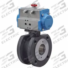 BONOMI Pneumatically Actuated Two-Way Ball Valve: 3 in Size, Carbon Steel, Flange x Flange (MPN 8P724103-3-C1). Key specifications — Brand: BONOMI; Pilot Solenoid Voltage: 110V AC.