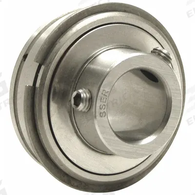 TRITAN Insert Bearing: SSER8, 1/2 in Bore, 1 27/32 in OD, 0.626 in Outer Ring Wd - Food-Grade Cylindrical Insert Bearings