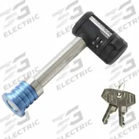 MASTER LOCK Receiver Lock: Barbell, Stainless Steel, Keyed Alike Lock, Receiver Lock (MPN 1480KAWWG0340). Key specifications — Lock Type: Barbell; Includes: Keyed Alike Lock; Vehicle Class: III; Brand: MASTER LOCK; Product Type: Receiver Lock; Material: Stainless Steel.