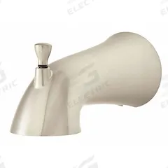 SPEAKMAN Diverter Tub Spout: 1/2 in Connection Size, Slip-Fit Connection, 6 1/8 in Spout Reach (MPN S-1562-BN). Key specifications — Tub Spout Connection Type: Slip-Fit; Trim Finish: Brushed Nickel; Tub Spout Material: Metal; Brand: SPEAKMAN.